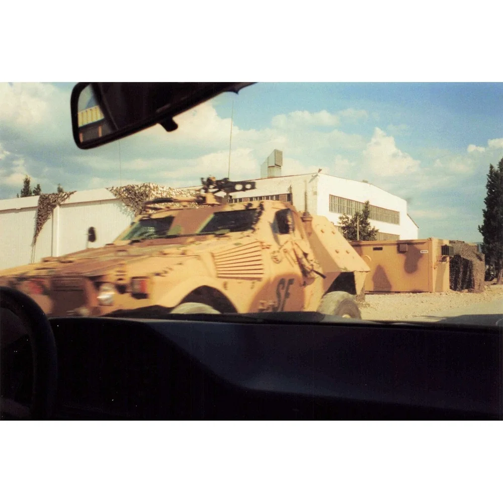 Vintage 1999 Bosnia SFOR Peacekeeping Lot USAF Officer APCs Checkpoint 6x4 - Picture 5 of 6